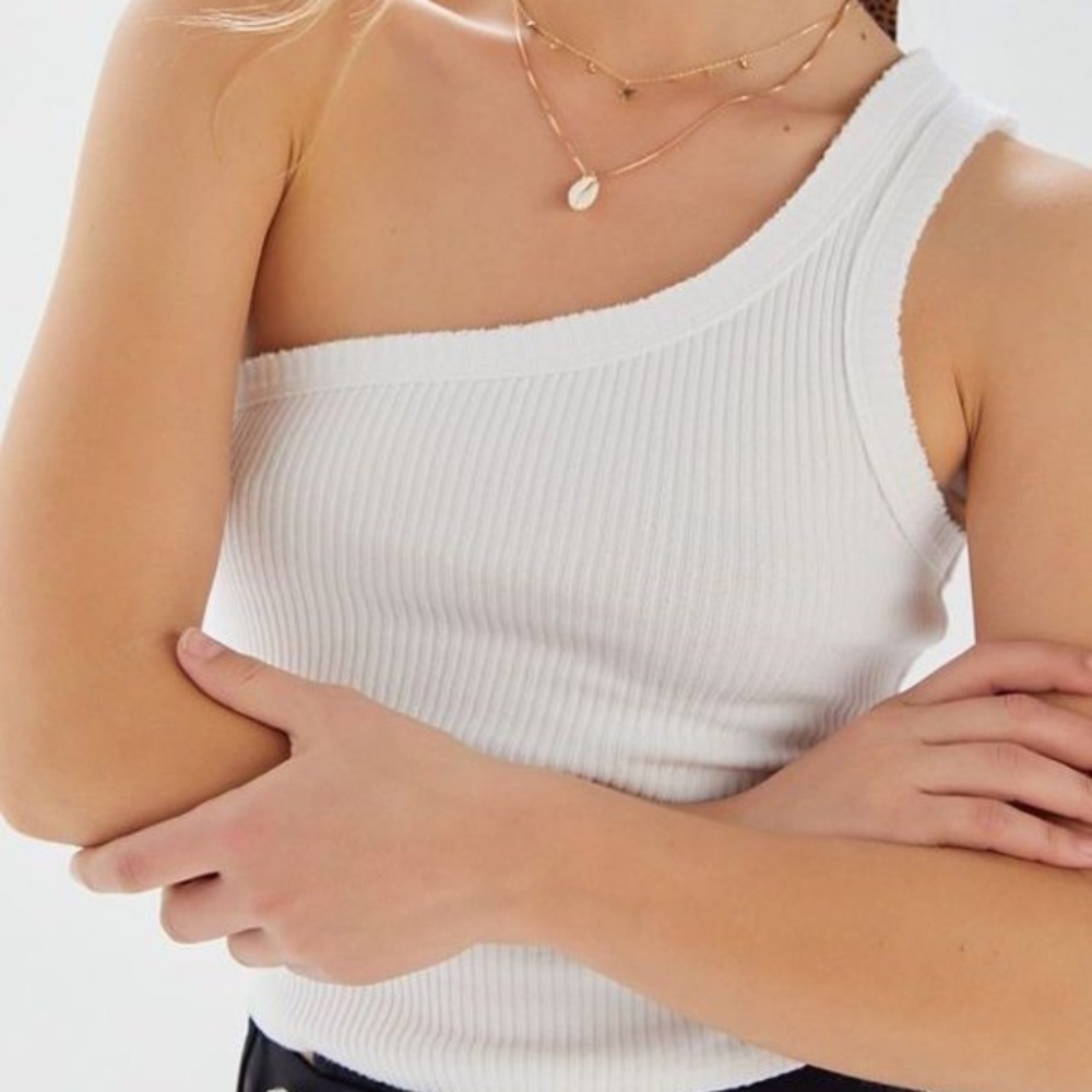 Urban Outfitters ribbed one shoulder tank top